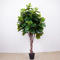 Hot sale artificial fiddle leaf fig tree/artificial ficus fiberglass trunk silk leaves for office decoration