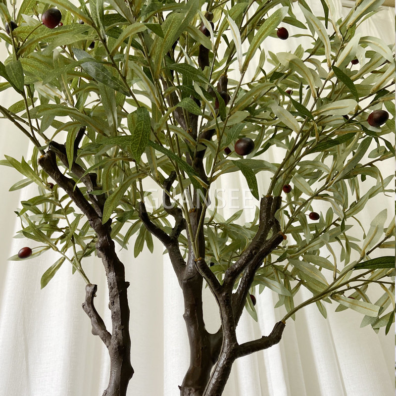  Arbre d'olivier artificiel de haute qualité pour décoration d'intérieur de bureau à domicile 