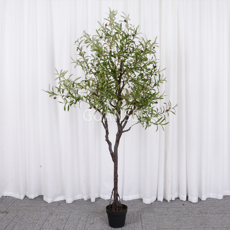  Hochwertiger künstlicher Olivenbaum, künstlicher Olivenbaum für Zuhause, Büro, Innendekoration 