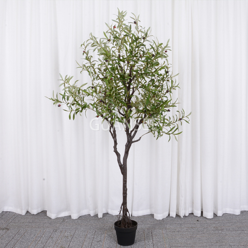  ຕົ້ນໄມ້ຄຸນນະພາບສູງ Faux Olive Tree Artificial Olive Plants Tree for Home Office ການຕົກແຕ່ງພາຍໃນເຮືອນ 