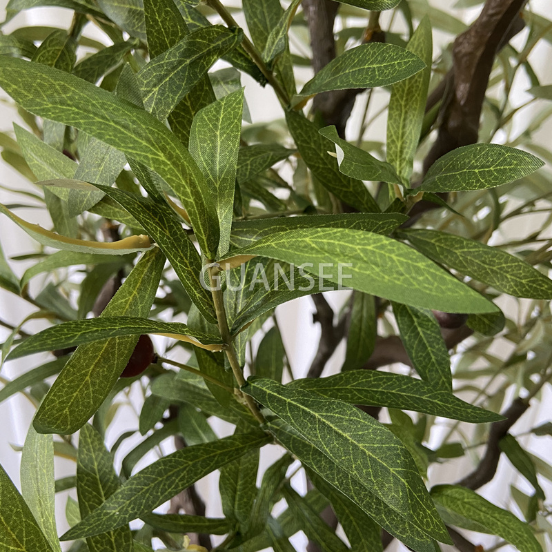  Héich Qualitéit Faux Olivebaum Kënschtlech Olivenplanzen Bam Fir Heem Büro Indoor Dekor 