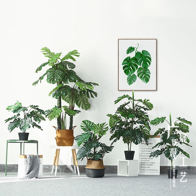  Artificiell bonsai, små tropiska bladväxter, träd 