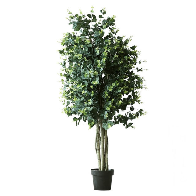 Satış 3 4 ft Süni Pul Yarpaqları Bitki Dekorativ üçün Süni Bonsai Ağacları Hazırlayır