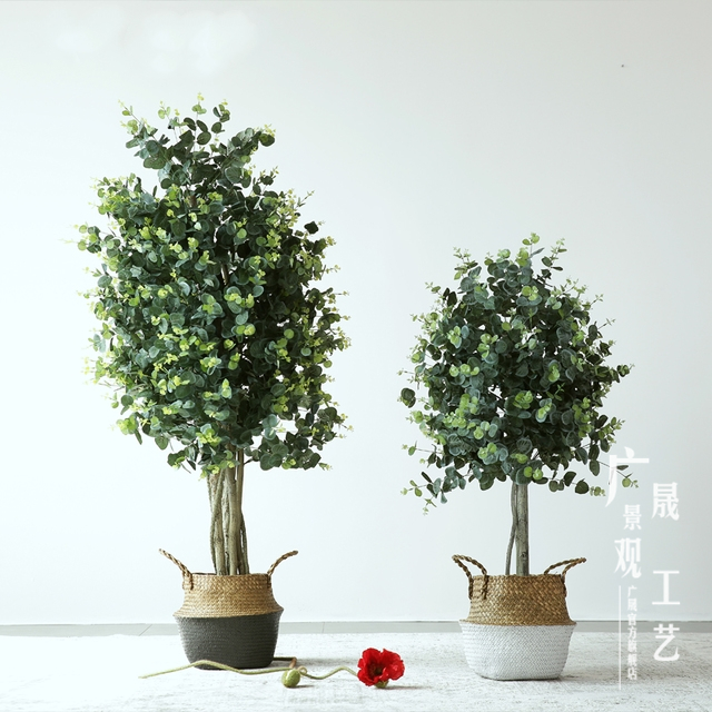 3 4 ft Artificial Money Leaves Bonsai Trees