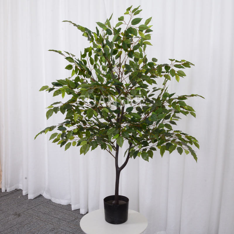 Home decorative artificial potted ficus tree