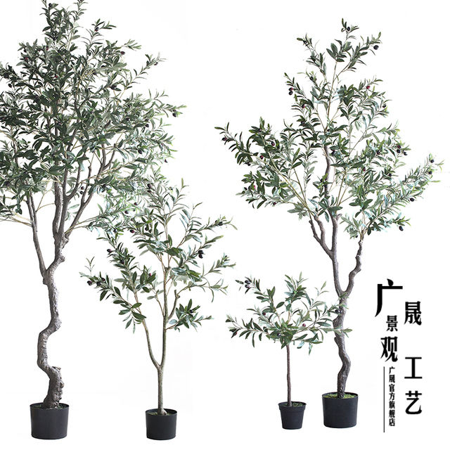 Umelé olivové bonsaje na dekoráciu krajiny