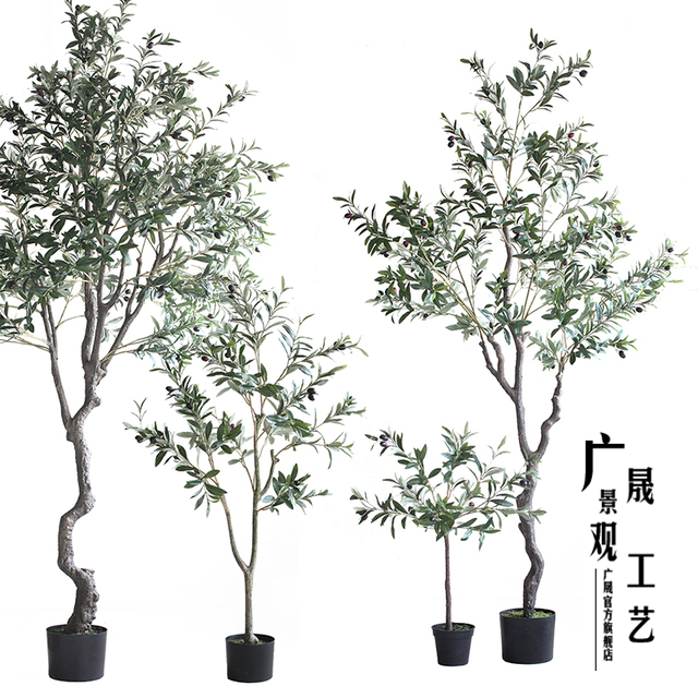  Kunstige oliven bonsaitræer til landskabsdekoration 