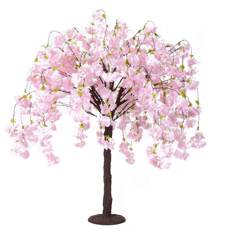 Artificial indoor cherry blossom tree wedding centerpiece