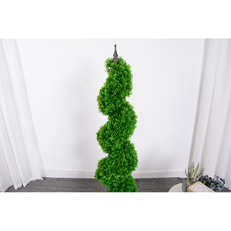  Rudzi Chekudyara Huswa uye Yakanakisisa Topiary Miti Kunze Spiral Grass Artificial Tree 