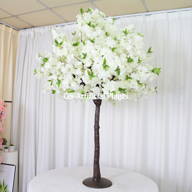  5 stôp biely umelý čerešňový kvet 