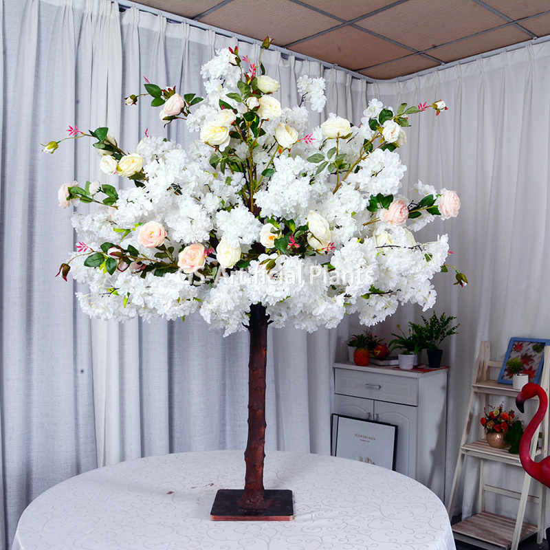 Arbore de sakura japonez de 1,2 m Arbori artificiali cu flori de cireș Arborele mixte de flori de bujor Centre de piesă 
