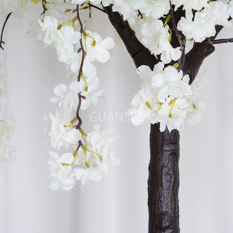  5 pėdų baltas Plastikinis medis Vestuvių centriniai elementai kambarinis vyšnių žiedų medis 