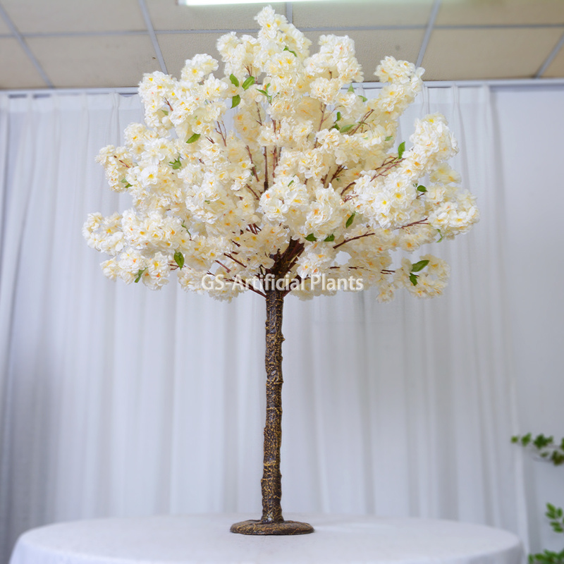  Pohon plastik putih 5 kaki Pohon sakura njero ruangan Pohon kembang sakura njero ruangan 