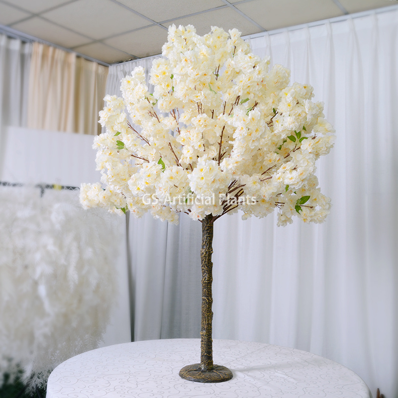 , pentru interior, de 5 metri, pentru copac din plastic, pentru interior, pentru interior, {793683;} 5 ft, alb, din plastic, centre de piese pentru nunta, copac cu flori de cireș, 
