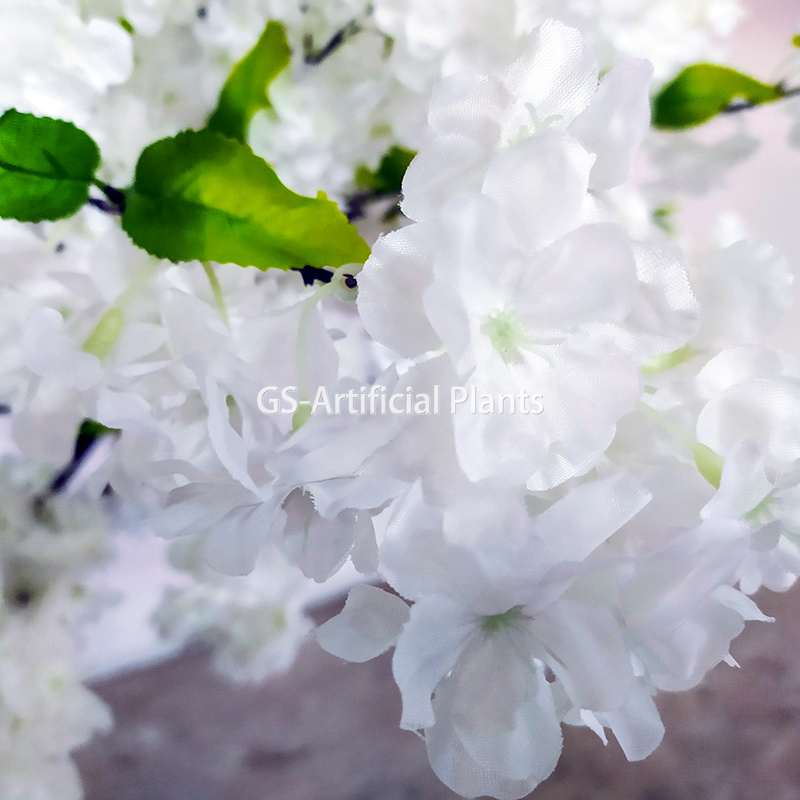  5ft 흰색 플라스틱 트리 웨딩 센터피스 실내 벚꽃 나무 