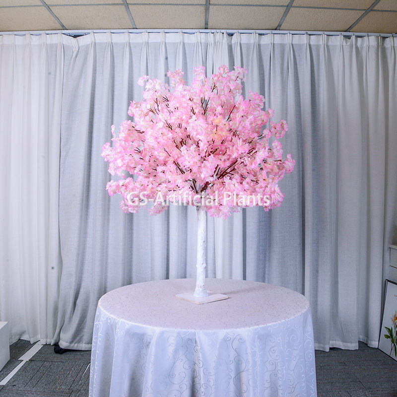 4ft Pink Жасалма Cherry Blossom Tree үйлөнүү борбору дарак