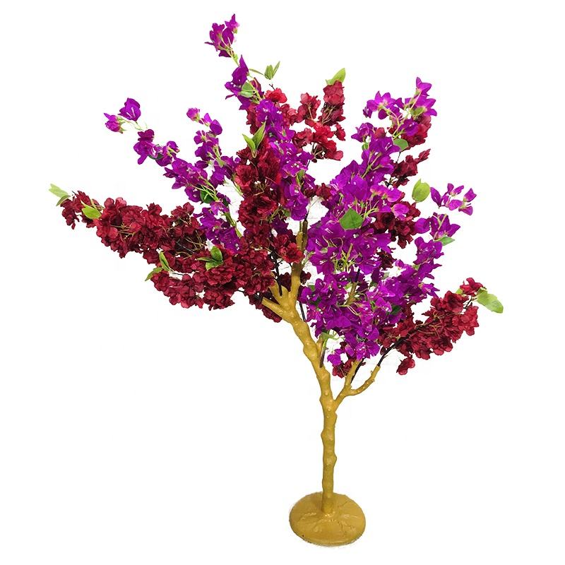 Изкуствена декорация на цветно дърво от бугенвилия