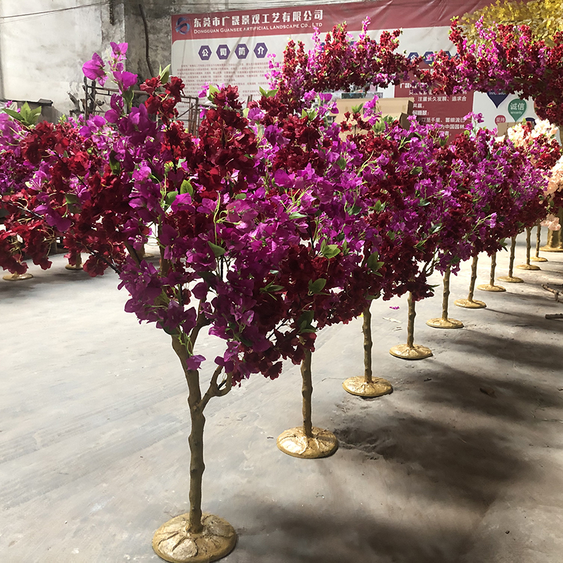  4 πόδια Τεχνητό κεντρική διακόσμηση ψεύτικο δέντρο λουλουδιών βουκαμβίλιων 