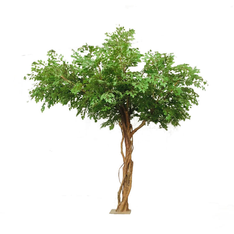 Hiasan tanaman hijau pohon elm buatan