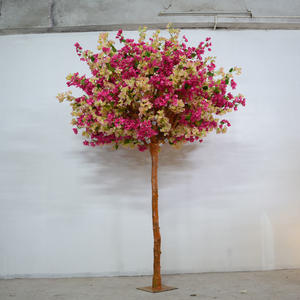 Изкуствено цветно дърво Бугенвилия за декорация на стена