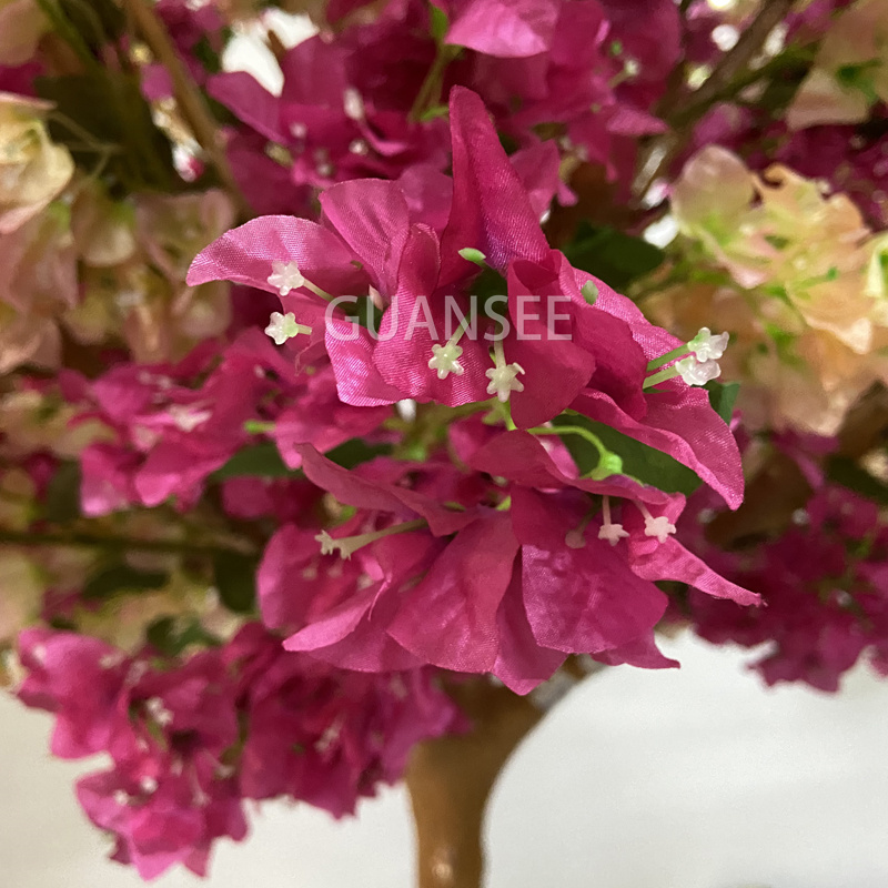  Árvore de flores buganvílias artificiais para decoração de parede 