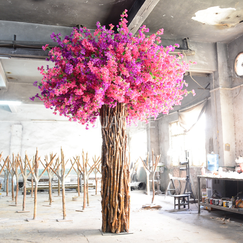  Kunstigt bougainvillea blomstertræ til dekoration 