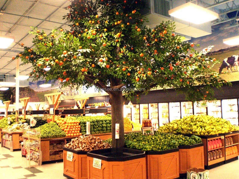 Artificial Kumquat Tree for Mall Park Decoration
