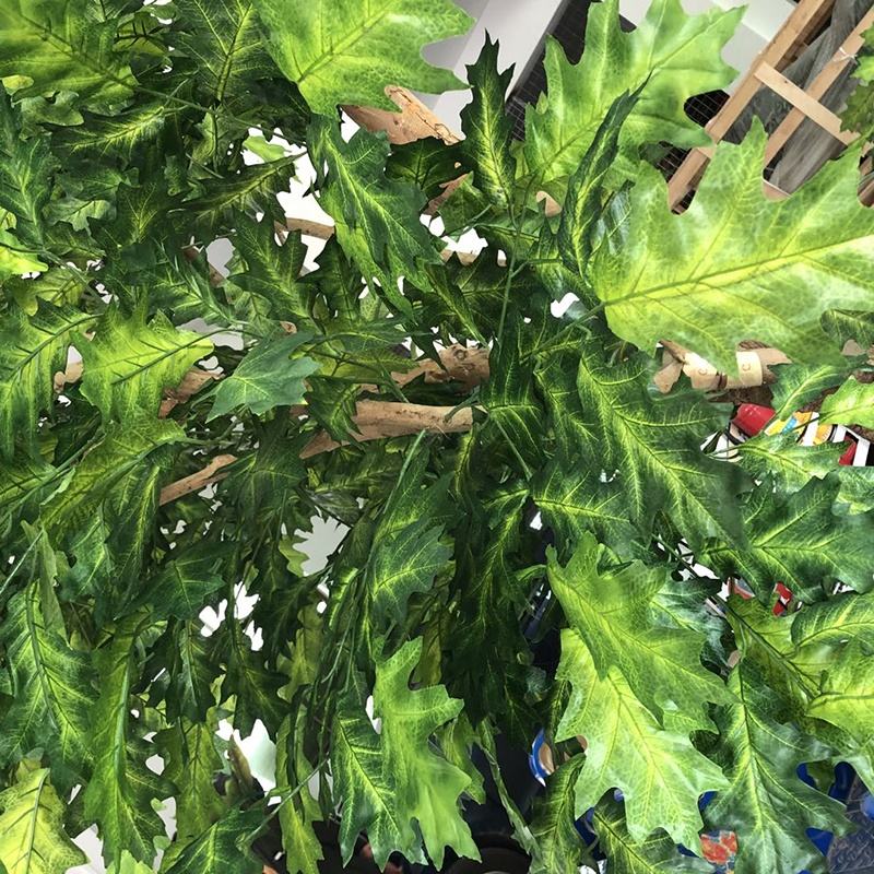Artificial green oak tree outdoor indoor