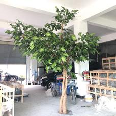 Kunstigt grønt egetræ udendørs indendørs