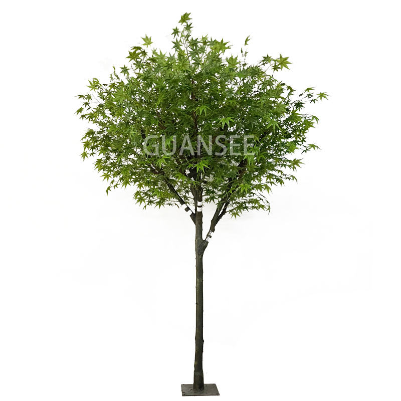 Wholesale new design Artificial green maple leaves tree indoor 