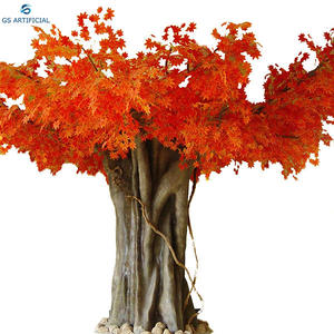 Large Artificial Red Maple Tree For Decoration