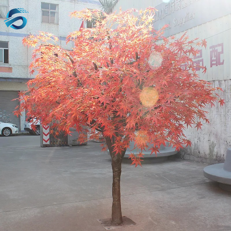  עץ מייפל סתיו מלאכותי למכירה מקורה חיצונית 