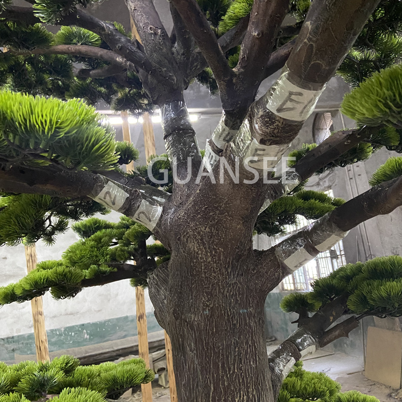  कृत्रिम बोनसाई पाइन के पेड़ के शाखा 