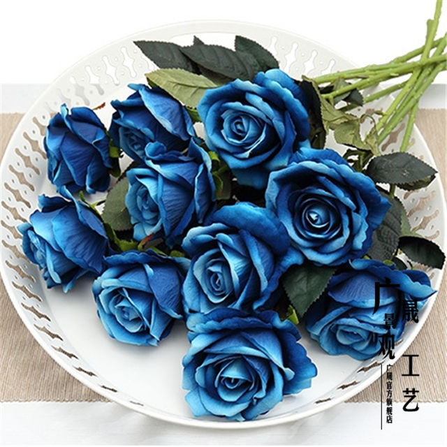 La decoración de boda más vendida con rosas artificiales de alta calidad se puede personalizar Flor artificial