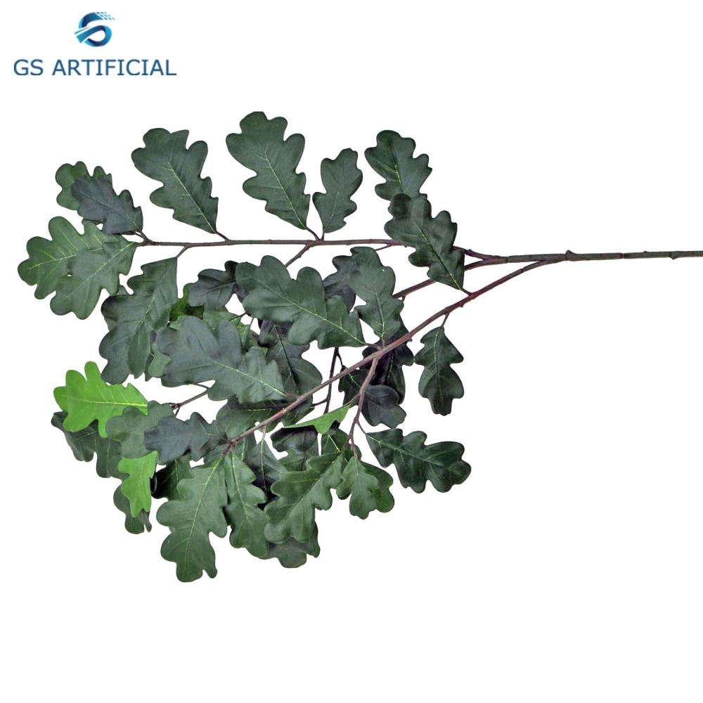 Artificial oak tree leaves and branches for sale green leaf