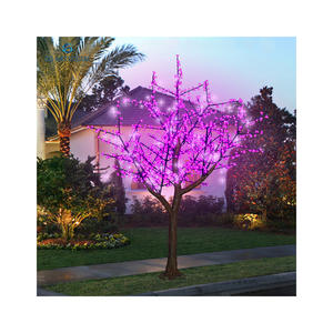 Arborele cu floare de cireș cu lumină artificială LED