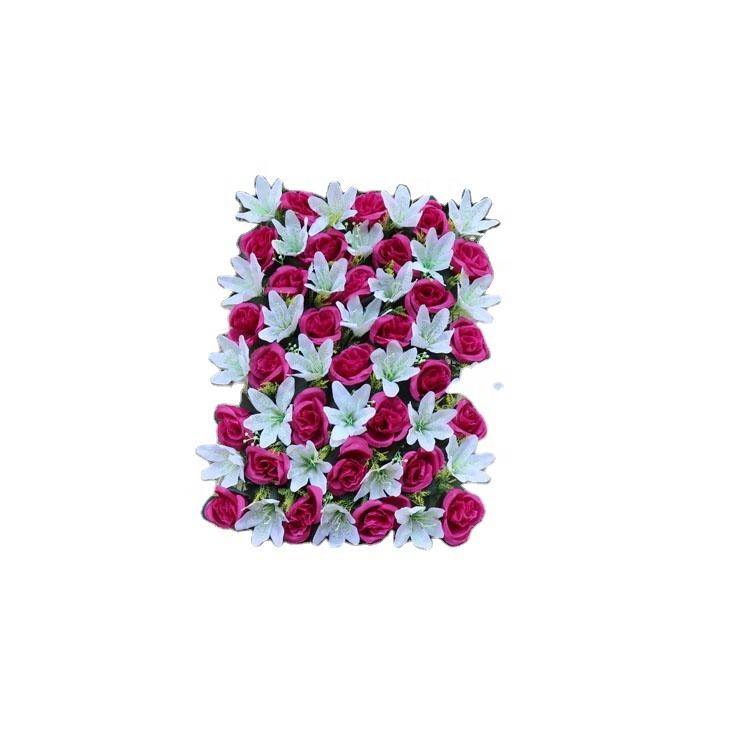 Artificial wedding Rose flower wall decoration