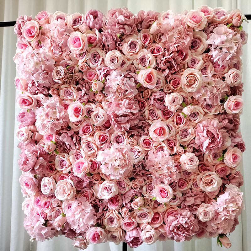 Artificial Colorful Rose peony Flower wall