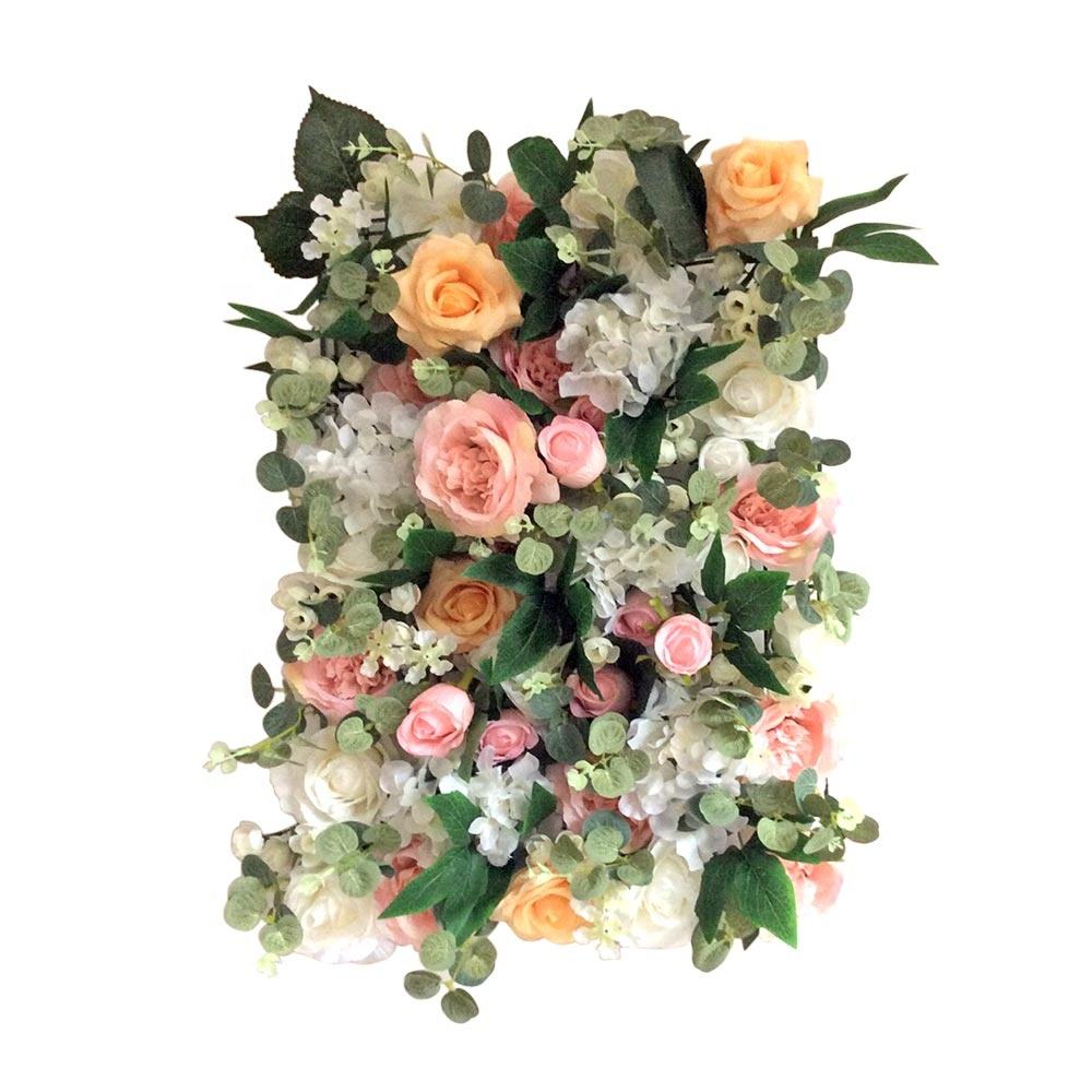 결혼식을 위한 인공 꽃 벽