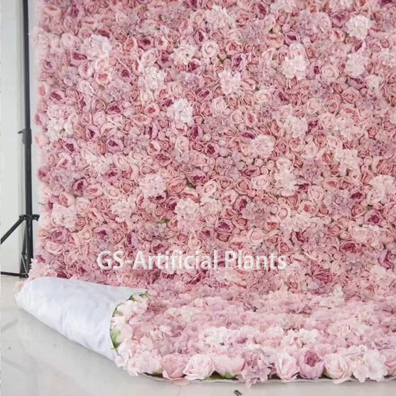 Wedding Artificial Backdrop Silk Flower Wall