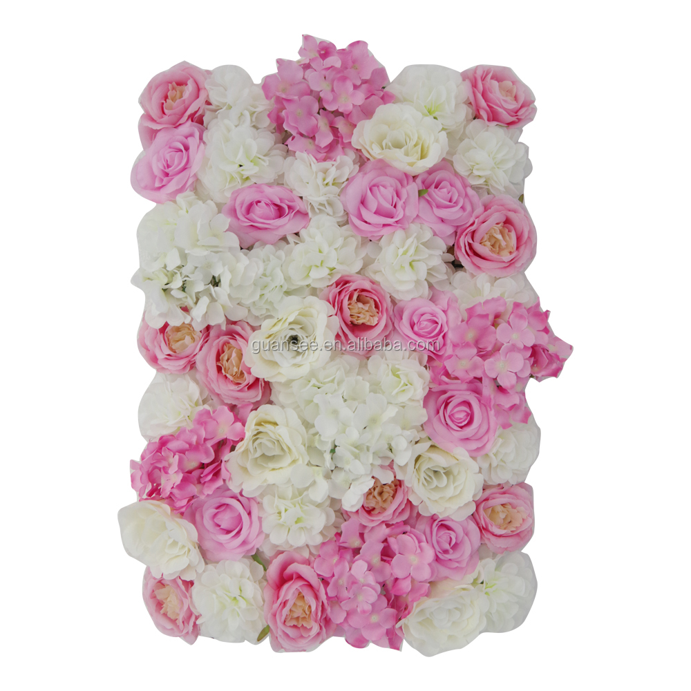 Dekoracje ślubne Ściana ze sztucznych kwiatów 