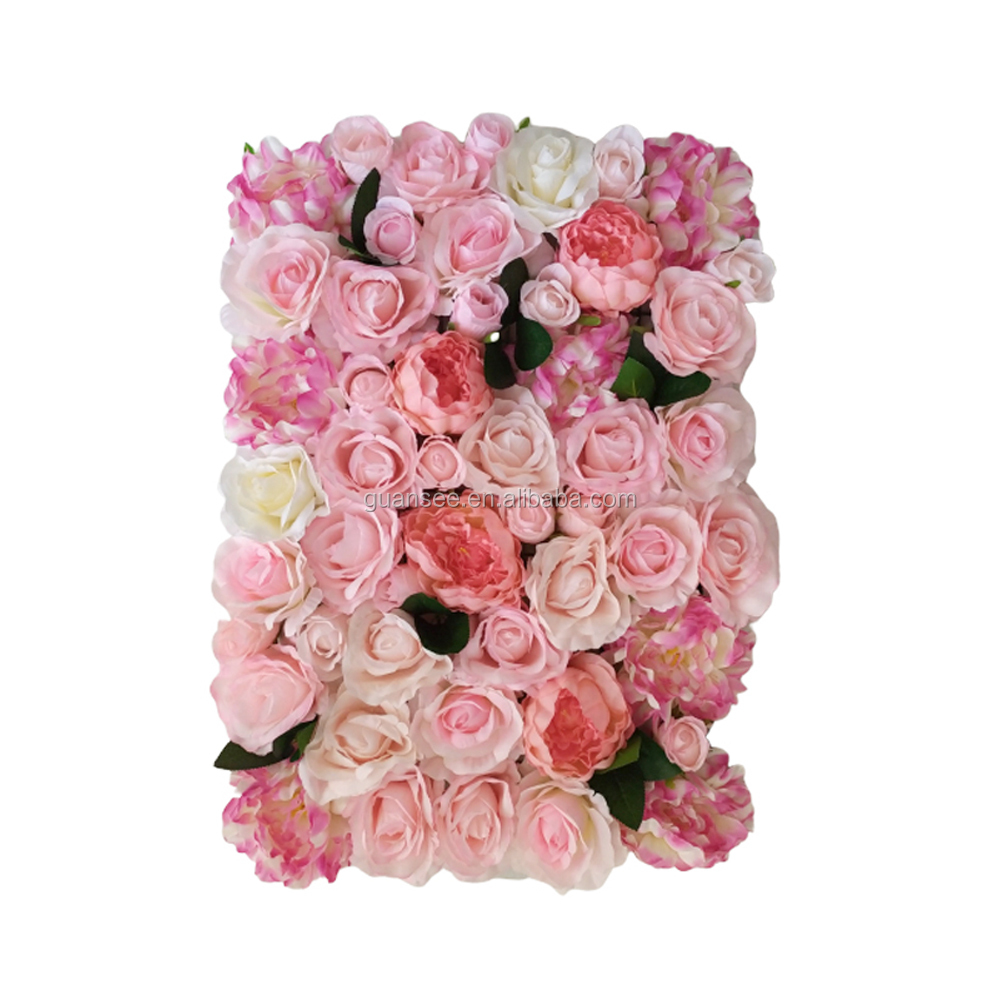  शादी की सजावट कृत्रिम फूलों की दीवार 