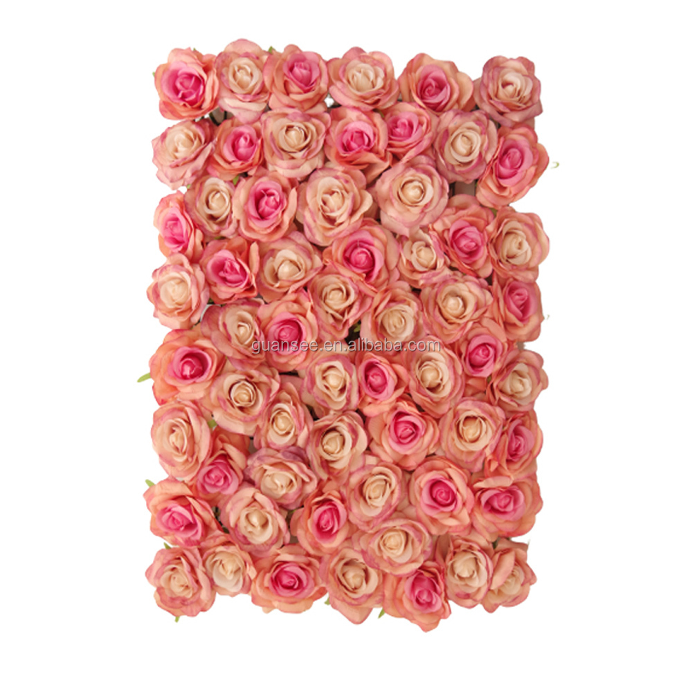  Kunstig rose blomstervæg Dekorativ bryllup 