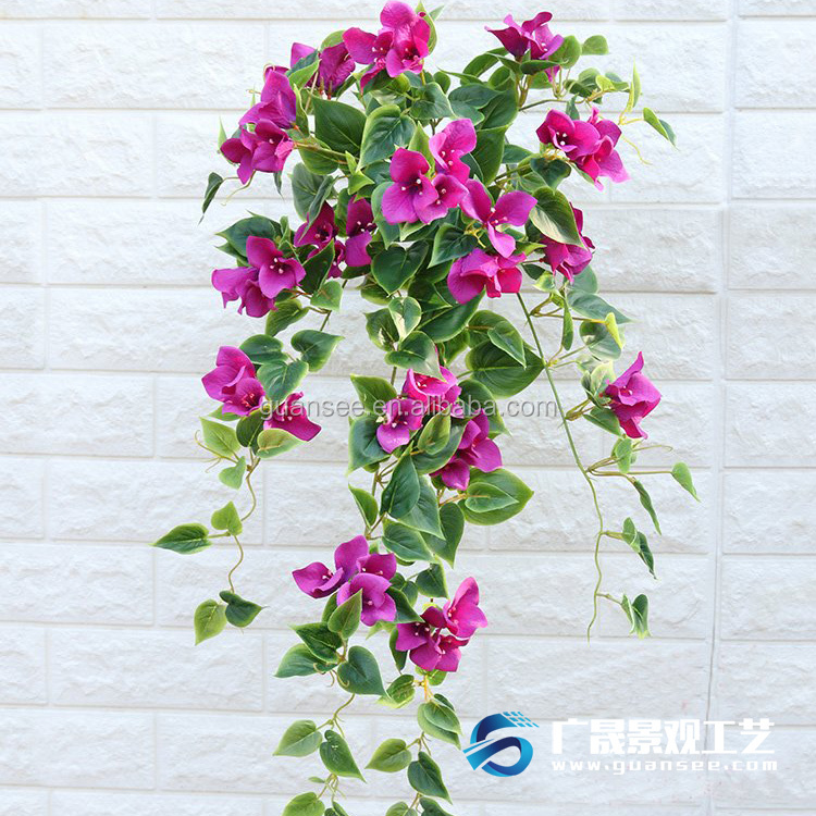 Flower hanging bush real touch wall hanging flower artificial Bougainvillea