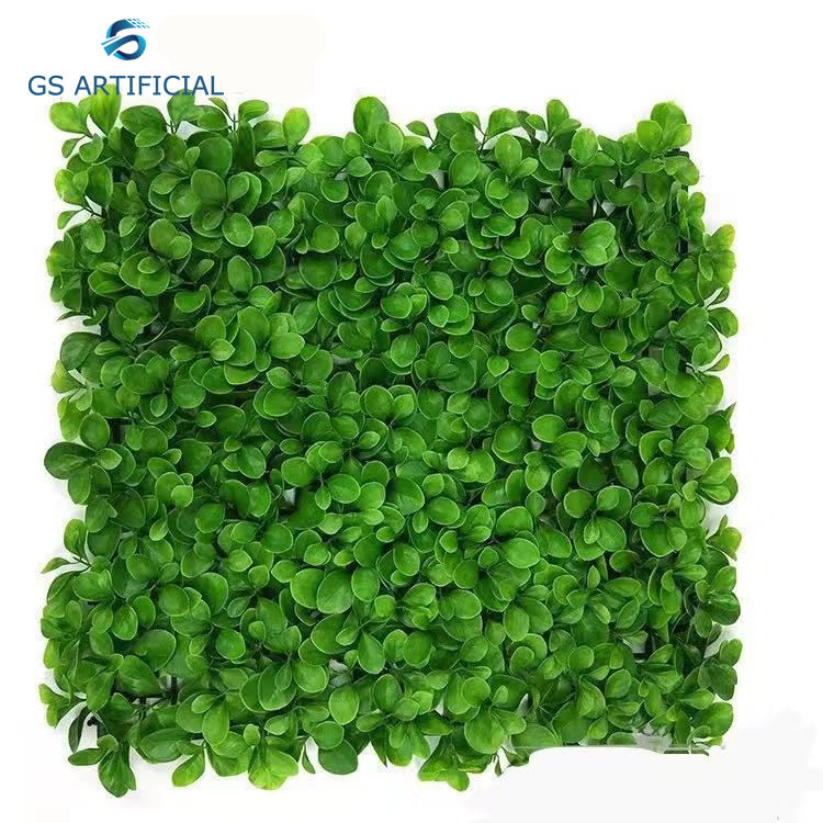 Simuleret plantevæg grøn plantevæg jade blad baggrundsvæg plast falsk græsplæne dekoration