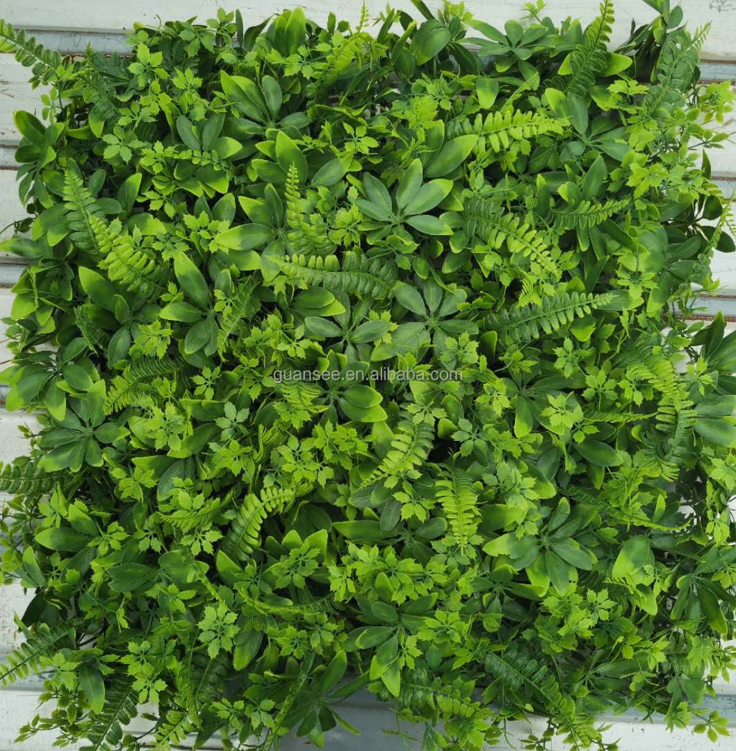  Προσομοιωμένος τεχνητός τοίχος φυτών, πλαστικός πράσινος τοίχος φυτών, διακόσμηση τοίχου 