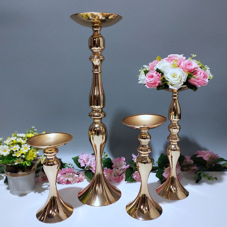  Прикраси для столу із золотистою металевою сріблястою вазою «Русалка» 