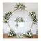 Artificial flower ball arch for wedding decoration arrangement white flower runners balls