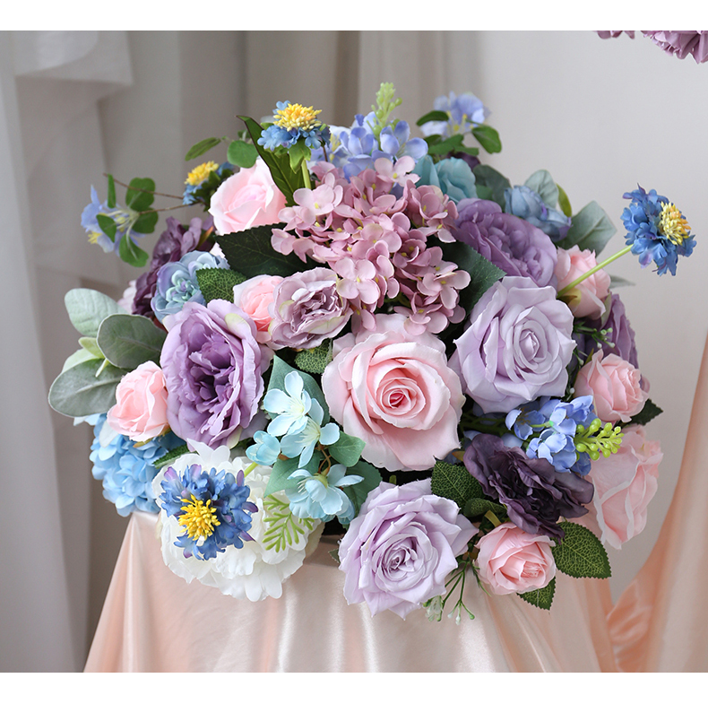 Artificial Flowers Rose Balls Wedding Table Centerpieces