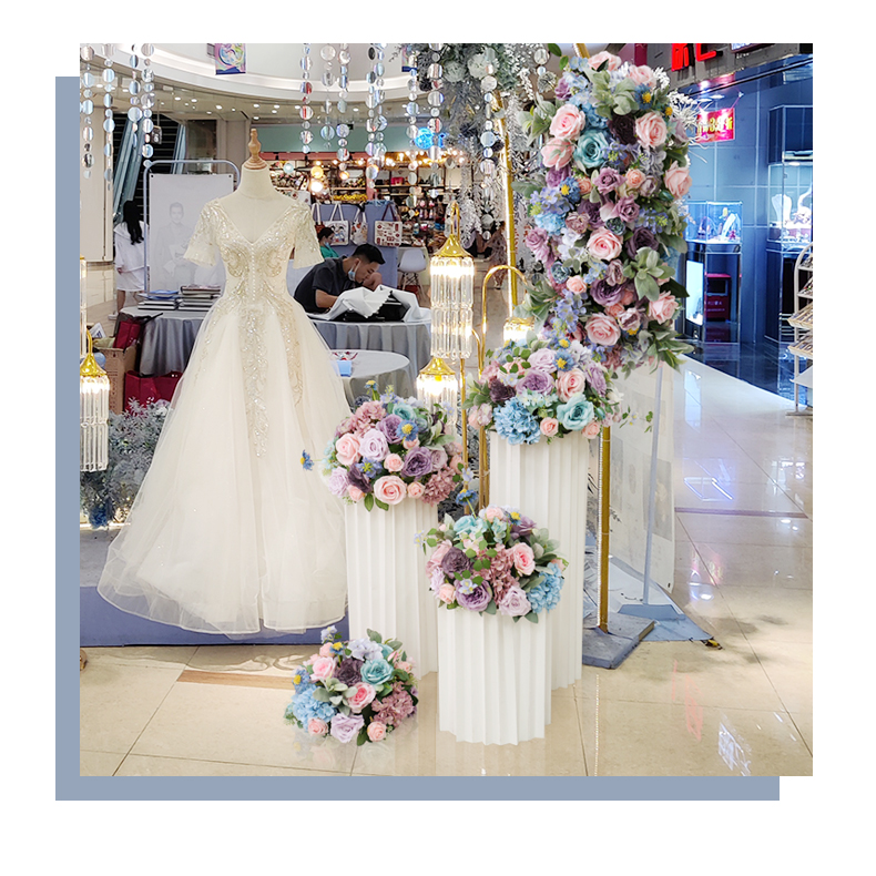 Artificial Flowers Rose Balls Wedding Table Centerpieces